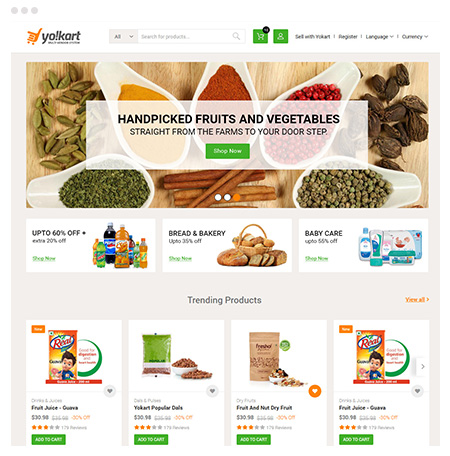 Launch Grocery eCommerce Marketplace